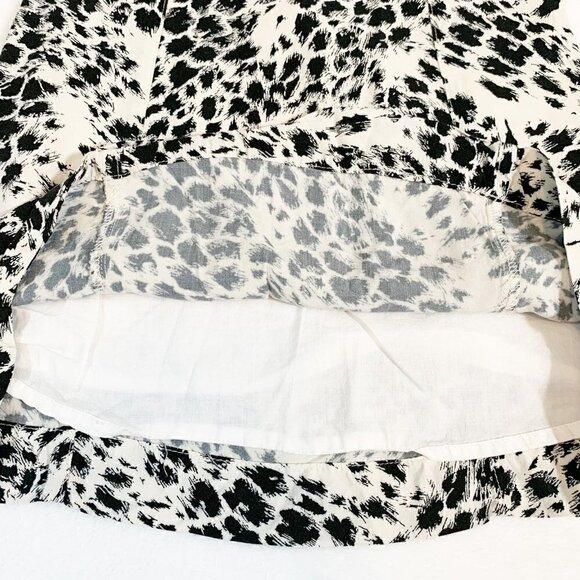 5/$25 BabyGap black white animal print short sleeve lined shift‎ dress - 2 years - Picture 2 of 6